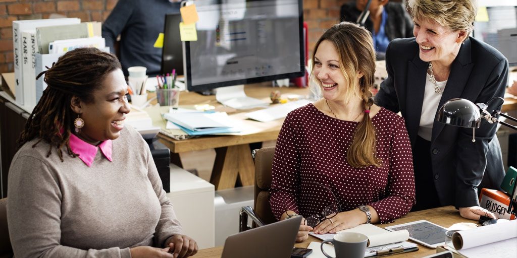 women collaborating