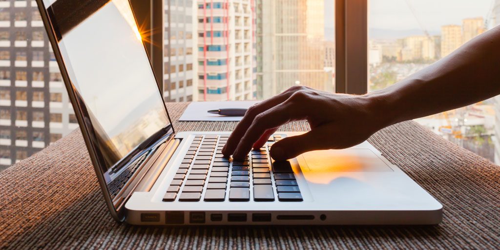 hands on keyboard