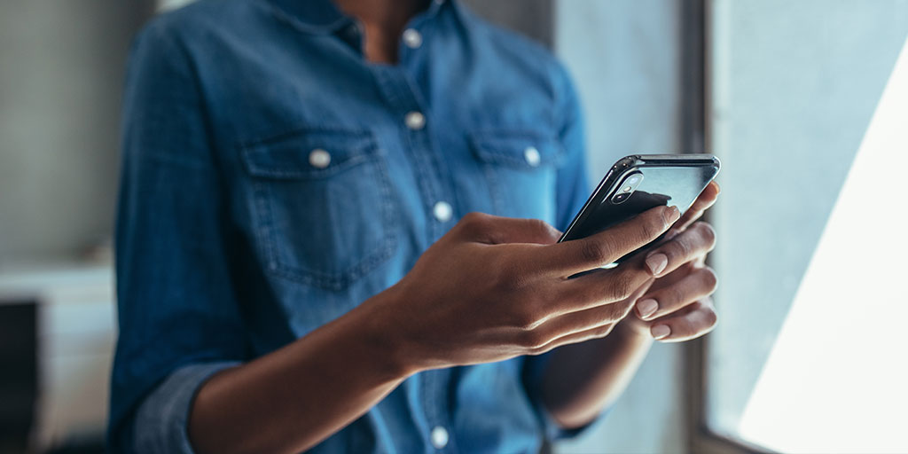 Woman on cell phone